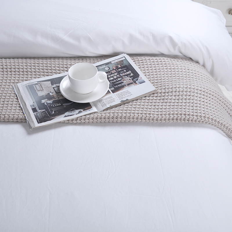 طقم ملاءة سرير وغطاء لحاف مع غطاء وسادة من القطن السادة طقم ملاءة سرير وغطاء لحاف مع غطاء وسادة من القطن السادة