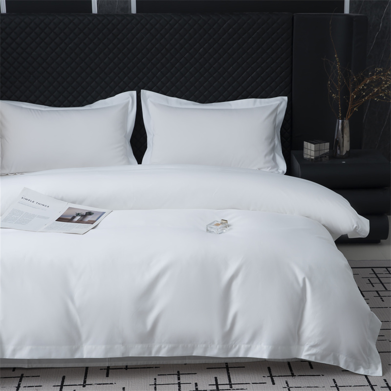 قم بياضات سرير من قماش 300 TC بوليستر 50% وقطن 50% لفنادق النجوم قم بياضات سرير من قماش 300 TC بوليستر 50% وقطن 50% لفنادق النجوم