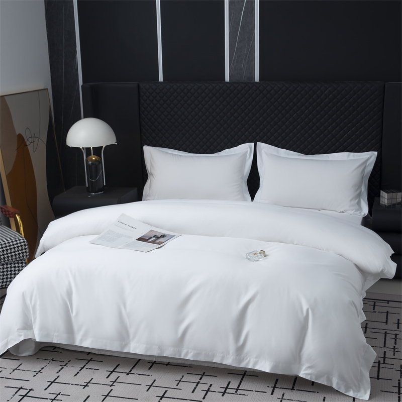 قم بياضات سرير من قماش 300 TC بوليستر 50% وقطن 50% لفنادق النجوم قم بياضات سرير من قماش 300 TC بوليستر 50% وقطن 50% لفنادق النجوم