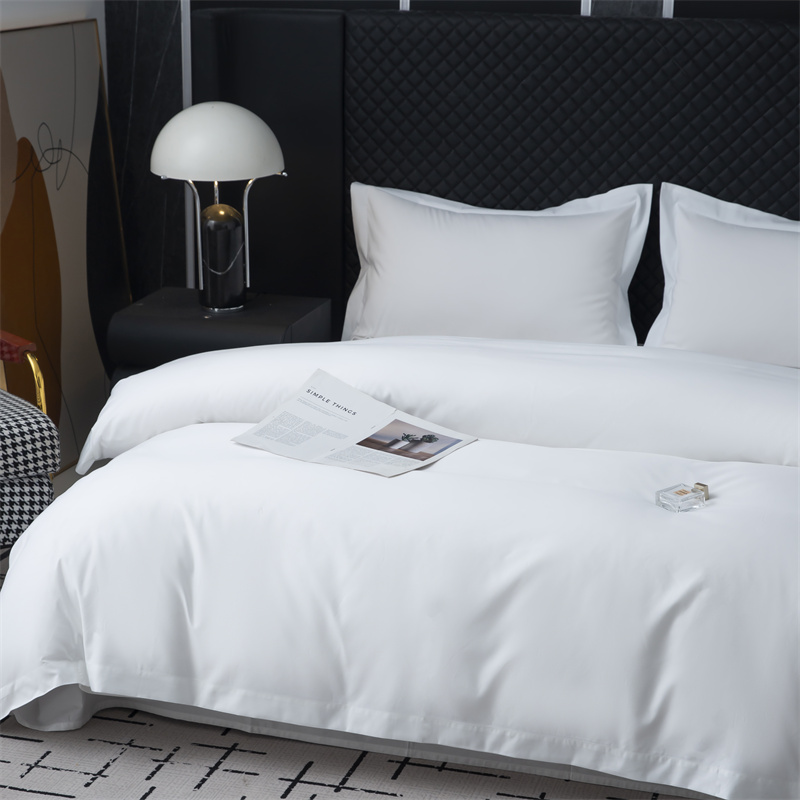 قم بياضات سرير من قماش 300 TC بوليستر 50% وقطن 50% لفنادق النجوم قم بياضات سرير من قماش 300 TC بوليستر 50% وقطن 50% لفنادق النجوم