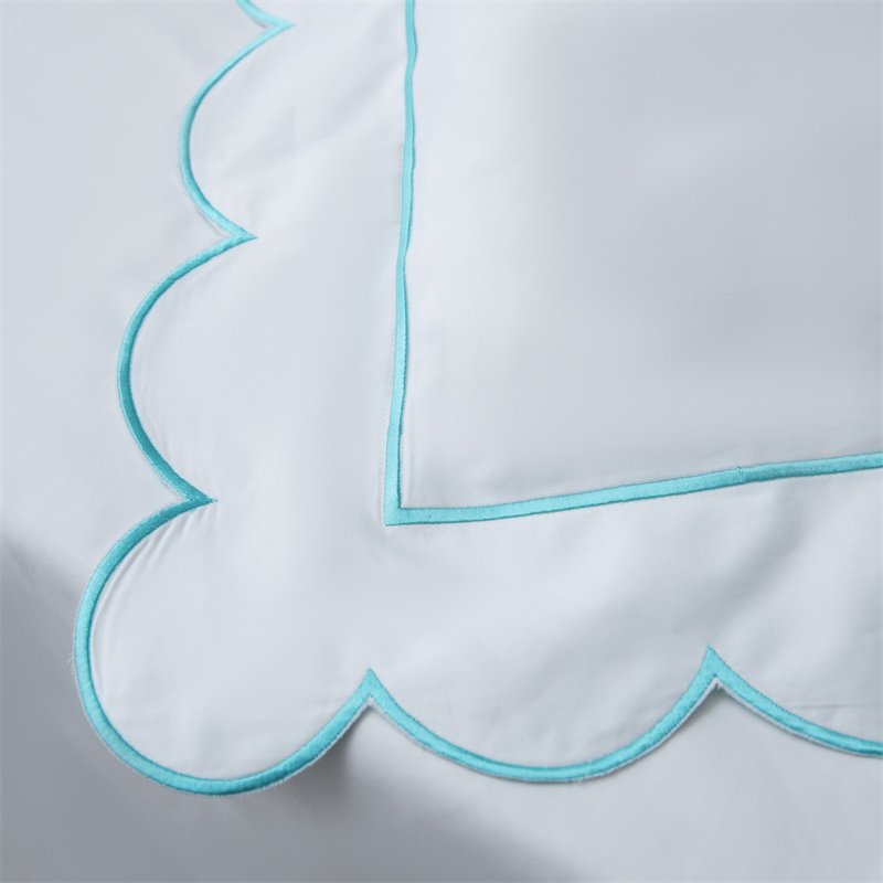 طقم مفروشات ساتان بتصميم تطريز جديد 400TC طقم مفروشات ساتان بتصميم تطريز جديد 400TC