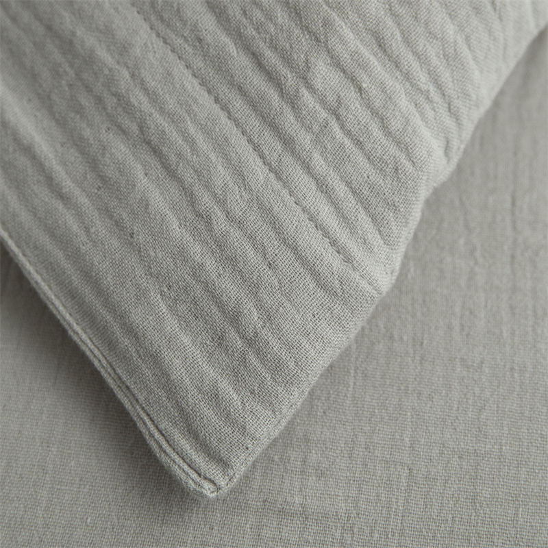 طقم مفروشات من قماش الشاش القطني 100% بطبقتين فائق النعومة طقم مفروشات من قماش الشاش القطني 100% بطبقتين فائق النعومة