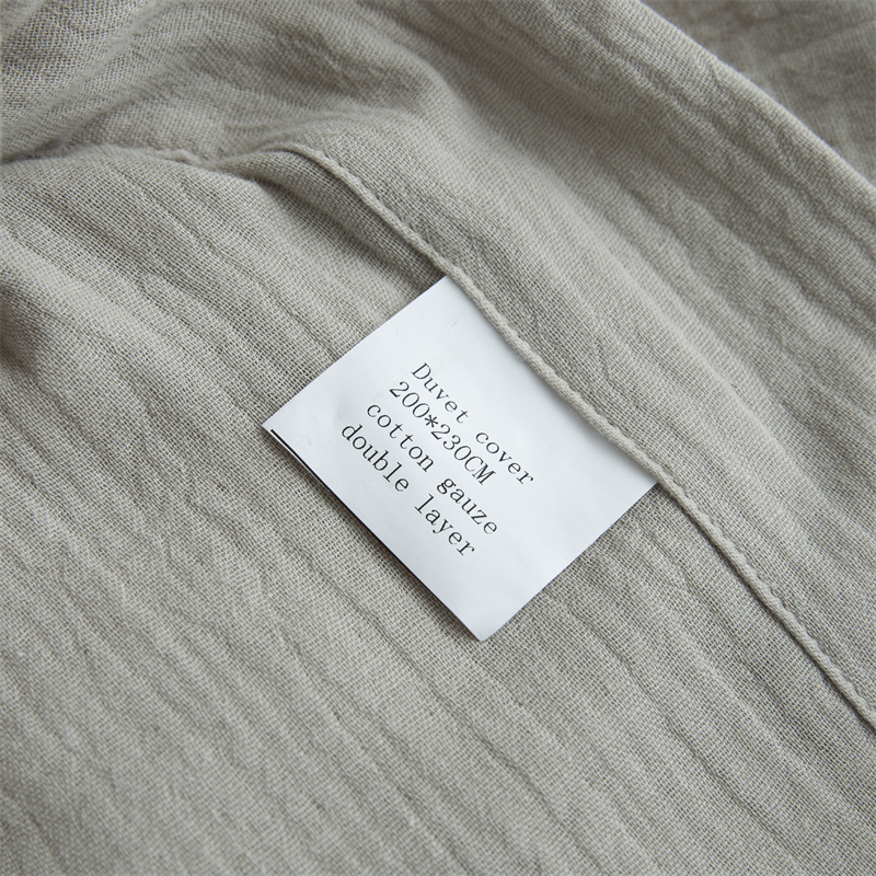 طقم مفروشات من قماش الشاش القطني 100% بطبقتين فائق النعومة طقم مفروشات من قماش الشاش القطني 100% بطبقتين فائق النعومة