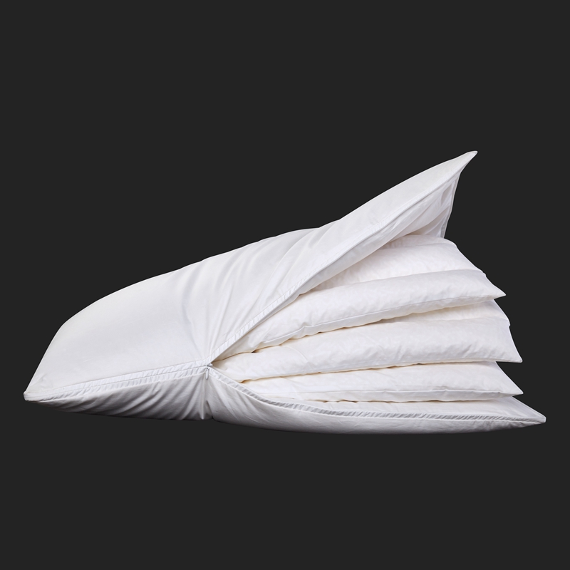 وسادة قابلة لتعديل الارتفاع بتصميم خمس طبقات وشكل حرف L وسحاب طويل