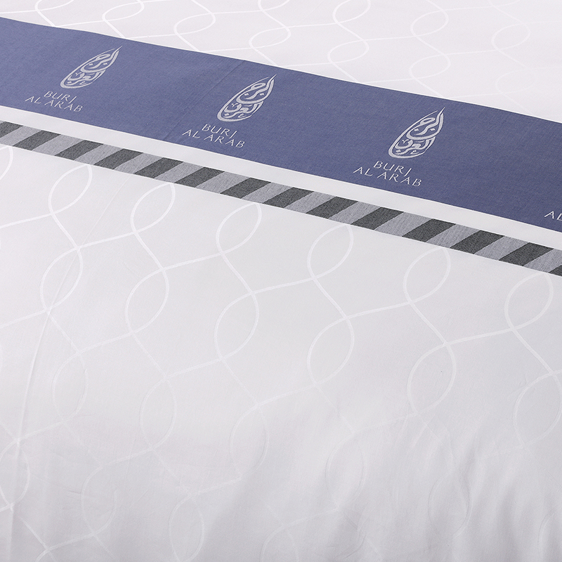 طقم بياضات سرير من القطن الخالص 100% مصبوغ بالغزل مع شعار مخصص طقم بياضات سرير من القطن الخالص 100% مصبوغ بالغزل مع شعار مخصص